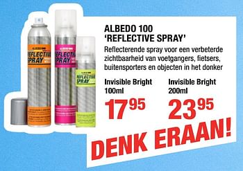 Promotions Albedo 100 reflective spray - Produit Maison - HandyHome - Valide de 26/10/2017 à 26/11/2017 chez HandyHome