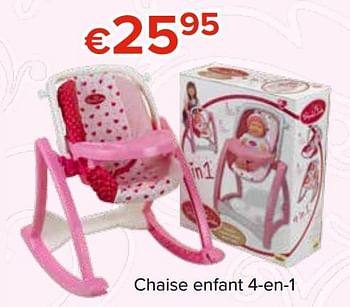 Promoties Chaise enfant 4-en-1 - Theo Klein - Geldig van 27/10/2017 tot 06/12/2017 bij Euro Shop