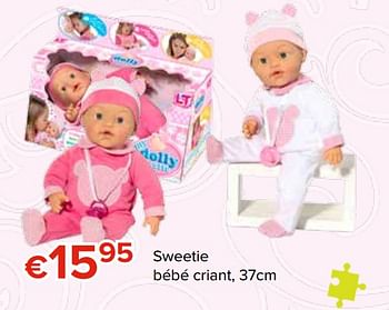 Promotions Sweetie bébé criant - Produit Maison - Euroshop - Valide de 27/10/2017 à 06/12/2017 chez Euro Shop