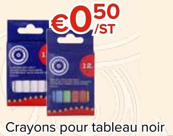 Promotions Crayons pour tableau noir - Produit Maison - Euroshop - Valide de 27/10/2017 à 06/12/2017 chez Euro Shop
