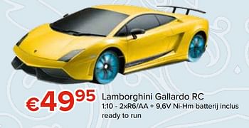 Promoties Lamborghini gallardo rc - EZTec - Geldig van 27/10/2017 tot 06/12/2017 bij Euro Shop