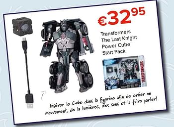 Promoties Transformers the last knight power cube start pack - Marvel - Geldig van 27/10/2017 tot 06/12/2017 bij Euro Shop