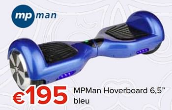 Promotions Mpman hoverboard bleu - MP Man - Valide de 27/10/2017 à 06/12/2017 chez Euro Shop