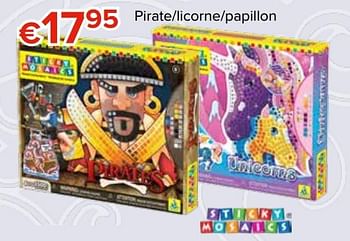 Promotions Pirate-licorne-papillon - Sticky Mosaics - Valide de 27/10/2017 à 06/12/2017 chez Euro Shop