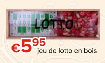 Promotions Jeu de lotto en bois - Produit Maison - Euroshop - Valide de 27/10/2017 à 06/12/2017 chez Euro Shop