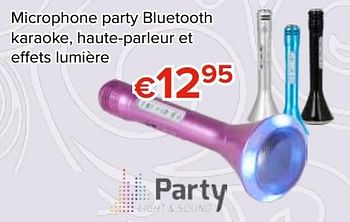 Promotions Microphone party bluetooth - Party Light & Sound - Valide de 27/10/2017 à 06/12/2017 chez Euro Shop