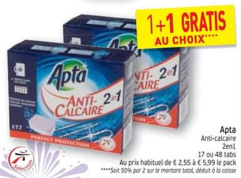 Gel anti-calcaire pour lave linge Apta - Intermarché