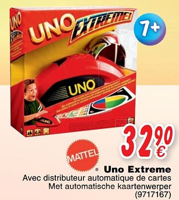 Promotions Uno extreme - Mattel - Valide de 24/10/2017 à 06/12/2017 chez Cora