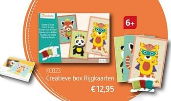 Promoties Creatieve box rijgkaarten - Huismerk - De Speelvogel - Geldig van 25/10/2017 tot 31/12/2017 bij De Speelvogel