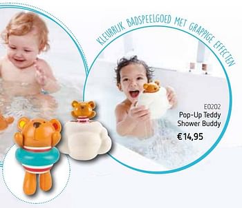 Promoties Pop-up teddy shower buddy - Huismerk - De Speelvogel - Geldig van 25/10/2017 tot 31/12/2017 bij De Speelvogel