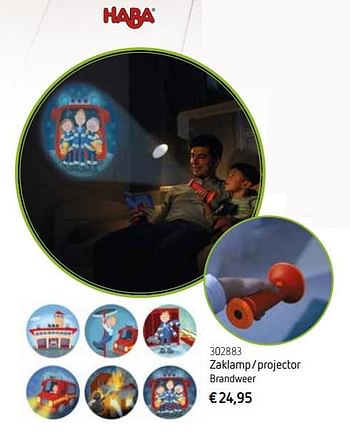 Promoties Zaklamp- projector brandweer - Haba - Geldig van 25/10/2017 tot 31/12/2017 bij De Speelvogel