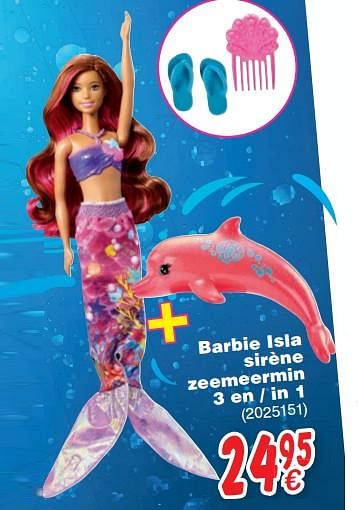 Barbie isla sirene store 3 en 1