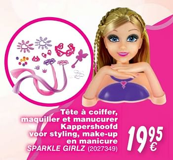 Promoties Tête à coiffer, maquiller et manucurer kappershoofd voor styling, make-up en manicure sparkle girlz - Sparkle Girlz - Geldig van 24/10/2017 tot 06/12/2017 bij Cora