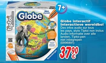 Promotions Globe interactif interactieve wereldbol - Ravensburger - Valide de 24/10/2017 à 06/12/2017 chez Cora