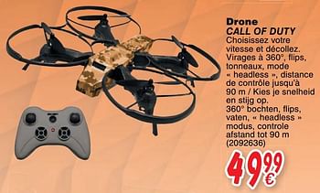 Promotions Drone call of duty - BIGben - Valide de 24/10/2017 à 06/12/2017 chez Cora
