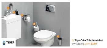 Promoties Tiger colar toiletborstelset - Tiger - Geldig van 01/11/2017 tot 30/11/2017 bij Sanitairwinkel