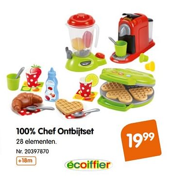 Promotions 100% chef ontbijtset - Ecoiffier - Valide de 17/10/2017 à 30/11/2017 chez Fun