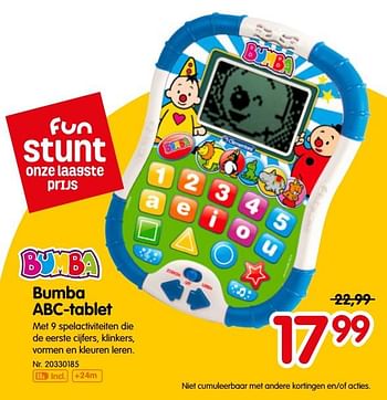 Bumba Bumba abc tablet - bij Fun