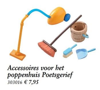 Promoties Accessoires voor het poppenhuis poetsgerief - Haba - Geldig van 27/10/2017 tot 06/12/2017 bij Multi Bazar
