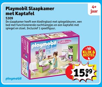 Werkwijze Dhr Charmant Playmobil Playmobil slaapkamer met kaptafel - Promotie bij Kruidvat