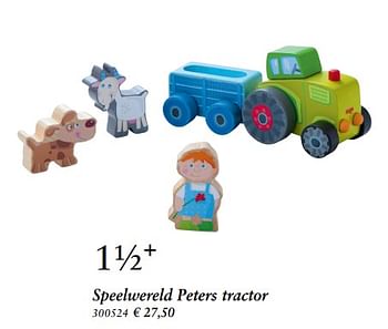 Promoties Speelwereld peters tractor - Haba - Geldig van 27/10/2017 tot 06/12/2017 bij Multi Bazar