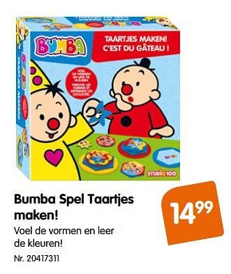 Promoties Bumba spel taartjes maken - Studio 100 - Geldig van 17/10/2017 tot 30/11/2017 bij Fun