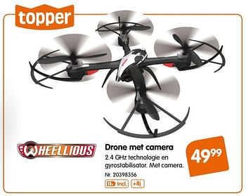 Promoties Drone met camera - Wheellious - Geldig van 17/10/2017 tot 30/11/2017 bij Fun