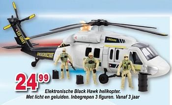 Promoties Elektronische black hawk helikopter - Huismerk - Deproost - Geldig van 10/10/2017 tot 06/12/2017 bij Deproost