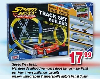 Promoties Speed way baan - Speed Way - Geldig van 10/10/2017 tot 06/12/2017 bij Deproost