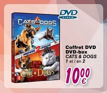 Promoties Coffret dvd dvd-box cats + dogs - Huismerk - Cora - Geldig van 24/10/2017 tot 06/12/2017 bij Cora