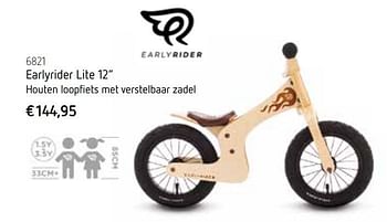 Promoties Earlyrider lite - Early Rider - Geldig van 25/10/2017 tot 31/12/2017 bij De Speelvogel