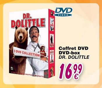 Promoties Coffret dvd dvd-box dr. dolittle - Huismerk - Cora - Geldig van 24/10/2017 tot 06/12/2017 bij Cora