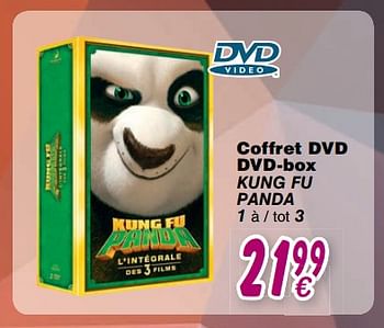 Promotions Coffret dvd dvd-box kung fu panda - Produit maison - Cora - Valide de 24/10/2017 à 06/12/2017 chez Cora