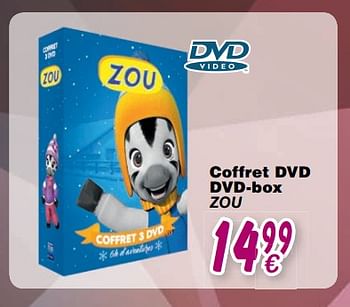 Promotions Coffret dvd dvd-box zou - Produit maison - Cora - Valide de 24/10/2017 à 06/12/2017 chez Cora