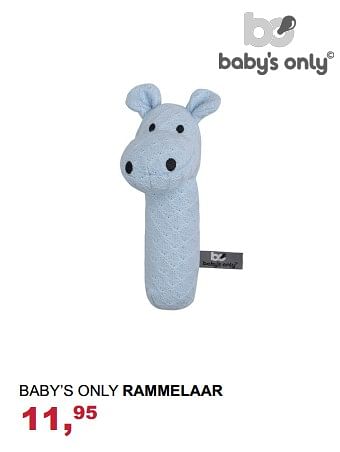 Promoties Baby`s only rammelaar - Baby's Only - Geldig van 29/10/2017 tot 18/11/2017 bij Baby & Tiener Megastore