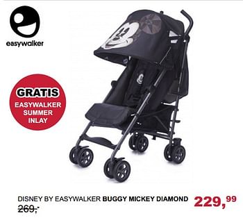 Promoties Disney by easywalker buggy mickey diamond - Easywalker - Geldig van 29/10/2017 tot 18/11/2017 bij Baby & Tiener Megastore