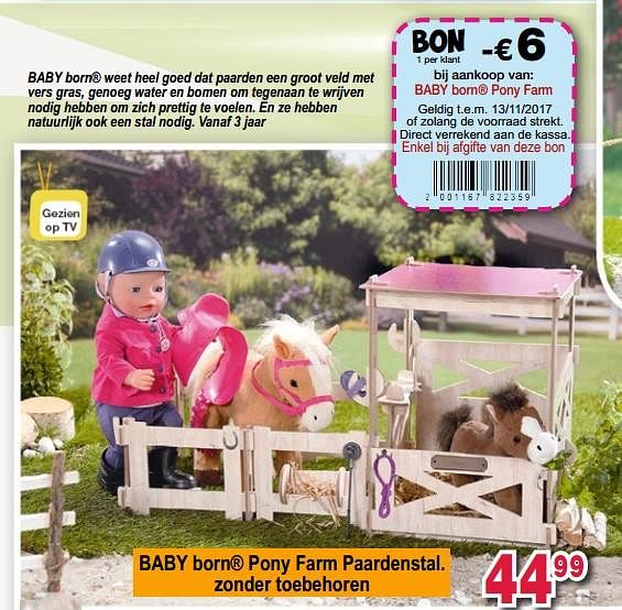 baby born pony farm