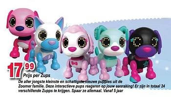Promoties Zups puppies uit de zoomer familie - Spin Master - Geldig van 10/10/2017 tot 06/12/2017 bij Multi-Land