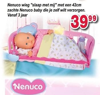 Promotions Nenuco wieg slaap met mij met een zachte nenuco baby die je zelf wilt verzorgen - Nenuco - Valide de 10/10/2017 à 06/12/2017 chez Eurosport Belgium