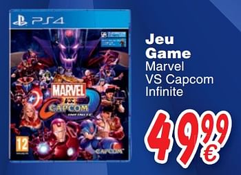 Promotions Jeu game marvel vs capcom infinite - Capcom - Valide de 24/10/2017 à 06/12/2017 chez Cora