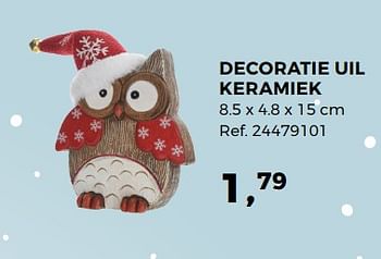 Promoties Decoratie uil keramiek - Huismerk - Supra Bazar - Geldig van 07/11/2017 tot 05/12/2017 bij Supra Bazar
