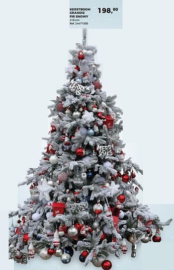 Promoties Kerstboom grandis fir snowy - Huismerk - Supra Bazar - Geldig van 07/11/2017 tot 05/12/2017 bij Supra Bazar