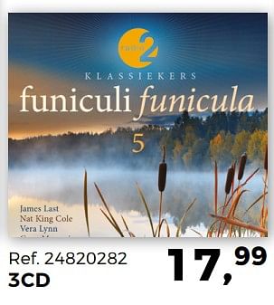 Promoties 3cd funiculi funicula - Huismerk - Supra Bazar - Geldig van 07/11/2017 tot 05/12/2017 bij Supra Bazar