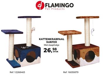Promotions Kattenkrabpaal surfer - Kartie Flamingo  - Valide de 07/11/2017 à 05/12/2017 chez Supra Bazar