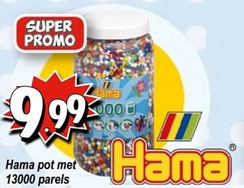 Promoties Hama pot met 13000 parels - Hama - Geldig van 10/10/2017 tot 06/12/2017 bij Deproost