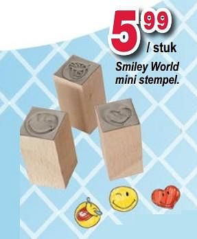 Promotions Smiley world mini stempel - Smiley World - Valide de 10/10/2017 à 06/12/2017 chez Deproost