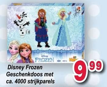 Promoties Disney frozen geschenkdoos met ca. 4000 strijkparels - Disney  Frozen - Geldig van 10/10/2017 tot 06/12/2017 bij Multi-Land