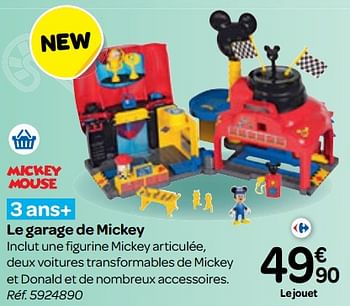 Promotions Le garage de mickey - Mickey Mouse - Valide de 25/10/2017 à 06/12/2017 chez Carrefour