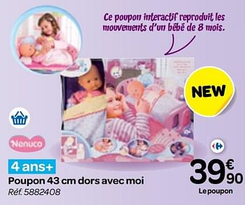 Nenuco Poupon 43 Cm Dors Avec Moi En Promotion Chez Carrefour