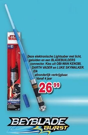 Promoties Elektronische lightsaber - Star Wars - Geldig van 10/10/2017 tot 06/12/2017 bij Tuf Tuf